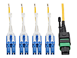 Eaton Tripp Lite Series MTP/MPO (APC) to 4xLC (UPC) Singlemode Breakout Patch Cable, 40/100 GbE, QSFP+ 40GBAS - N39003M8LCAP 1 thumbnail image