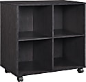 Altra™ 4-Cube Mobile Storage Unit, 30"H x 30"W x 16"D, Espresso