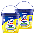Lysol® Professional Disinfecting Wipe Buckets, 8” x 6”, White, 800 Sheets Per Bucket, Set Of 2 Buckets 1 thumbnail image