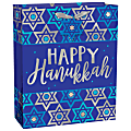 Amscan Happy Hanukkah Gift Bags, Medium, Blue, Pack Of 20 Gift Bags