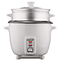 Brentwood 8-Cup Rice Cooker, 8-1/2” x 8-1/2”, White 1 thumbnail image