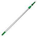 Unger® Opti-Loc Telescoping Aluminum Extension Pole, 48", Green/Silver