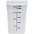 Cambro CamSquare Food Storage Container, 22 Qt, Clear
