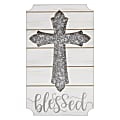 Amscan Religious Cross Medium Signs, 14-1/2" x 8-1/2", Silver, Pack Of 2 Signs 1 thumbnail image