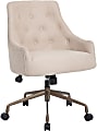 Boss Office Products Ergonomic Fabric High-Back Task Chair, Beige/Rustic Bronze 1 thumbnail image