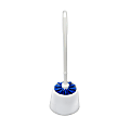 Alpine Economy Toilet Bowl Brushes With Caddies, 16-5/16" x 4-1/2", Blue/White, Pack Of 12 Brushes 1 thumbnail image