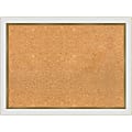 Amanti Art Cork Bulletin Board, 31" x 23", Natural, Eva White Gold Polystyrene Frame 1 thumbnail image