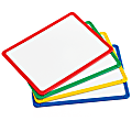 Edx Education Magnetic Dry-Erase Whiteboards, Metal, 13" x 9-1/2", Assorted Colors, Plastic Frame, Set Of 4 Whiteboards 1 thumbnail image