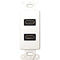 Datacomm 20-4502-WH Digital Audio/Video Faceplate Insert - 2 x HDMI Port(s) 1 thumbnail image
