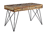 Coast to Coast Draven Writing Desk, 31"H x 47"W x 27"D, Vail Natural Brown 1 thumbnail image