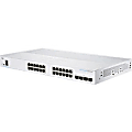 Cisco 350 CBS350-24T-4X Ethernet Switch - 24 Ports - Manageable - Modular - 27.25 W Power Consumption - CBS350-24T-4X-NA 1 thumbnail image
