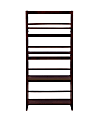 Linon Harvick 48"H 4-Shelf Home Office Bookcase, Walnut 1 thumbnail image