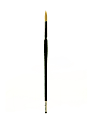 Grumbacher Gainsborough Oil And Acrylic Paint Brush, Size 10, Round Bristle, Hog Hair, Black