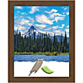 Amanti Art Wood Picture Frame, 26" x 32", Matted For 22" x 28", Carlisle Brown