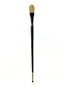 Grumbacher Gainsborough Oil And Acrylic Paint Brush, Size 10, Filbert Bristle, Hog Hair, Green
