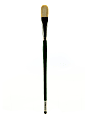 Grumbacher Gainsborough Oil And Acrylic Paint Brush, Size 12, Filbert Bristle, Hog Hair, Green