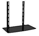 Mount-It! MI-8401 Wall Mount A/V Component Shelf, 16-5/8"H x 18"W x 9-13/16"D, Black