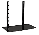 Mount-It! MI-8401 Wall Mount A/V Component Shelf, 16-5/8"H x 18"W x 9-13/16"D, Black 1 thumbnail image