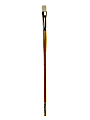 Grumbacher Bristlette Paint Brush, Size 8, Bright Bristle, Synthetic, Brown