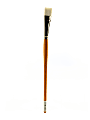 Grumbacher Bristlette Paint Brush, Size 12, Bright Bristle, Synthetic, Brown 1 thumbnail image