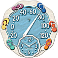 Taylor 91620T 12-Inch Sandals Thermometer with Clock - UV Resistant, Fade Resistant, Clock - For Indoor, Outdoor 1 thumbnail image