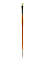 Grumbacher Bristlette Paint Brush, Size 5, Flat Bristle, Synthetic, Brown