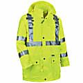 Ergodyne GloWear® 8365 Type R Class 3 High-Visibility Rain Jacket, X-Large, Lime