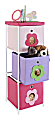 Ameriwood™ Home Fabric Kids Storage Unit, Flower Theme, 3 Bins, Pink/White