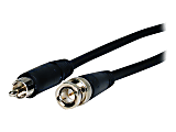 Comprehensive Pro AV/IT Series BNC Plug to RCA Plug Video Cable 10ft - 10 ft BNC/RCA Video Cable for Video Device - First End: 1 x BNC Male Video - Second End: 1 x RCA Male Video - 25 AWG - Mist Black 1 thumbnail image