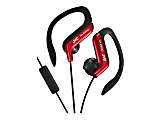 JVC In-Ear Sports Headphones With Microphone And Remote, Red, JVCHAEBR80R