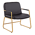 LumiSource Duke Contemporary Accent Chair, Gold/Black