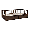 Powell Spencer Day Bed Frame, 26-1/4"H x 77-3/4"W x 43-1/2"D, Espresso