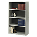 Safco® Value Mate® Steel Bookcase, 4 Shelves, Gray