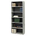 Safco® Value Mate® Steel Modular Shelving Bookcase, 6 Shelves, 80"H x 31-3/4"W x 13-1/2"D, Gray