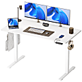 Bestier Electric Adjustable-Height Standing Desk With 3 Height-Memory Presets & USB Port, 56"W, White 1 thumbnail image