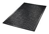 Crown SafeWalk-Light Antifatigue Drainage Mat, 36" x 60", Black 1 thumbnail image