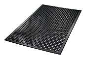 Crown SafeWalk-Light Antifatigue Drainage Mat, 36" x 60", Black 1 thumbnail image