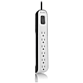 Belkin 6 Outlet AV Power Strip Surge Protector with 4ft Power Cord - 600 Joules - Black - 6 x AC Power - 600 J - 25 kA - 4 ft 1 thumbnail image