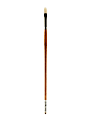Grumbacher Bristlette Paint Brush, Size 4, Filbert Bristle, Synthetic, Brown