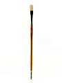 Grumbacher Bristlette Paint Brush, Size 8, Filbert Bristle, Synthetic, Brown