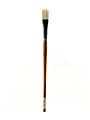 Grumbacher Bristlette Paint Brush, Size 12, Filbert Bristle, Synthetic, Brown