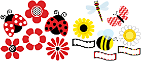 Barker Creek Double-Sided Accents, Posies & Plaid, Set Of 72 Accents 1 thumbnail image