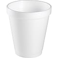 Dart® Insulated Foam Drinking Cups, White, 8 Oz, Box Of 1,000 Cups