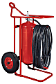 Wheeled Fire Extinguisher Units, Class A, B and C Fires, 125 lb Cap. Wt.