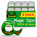 Scotch® Magic™ Tape In Dispensers, 3/4" x 850", Pack Of 4 Rolls 1 thumbnail image