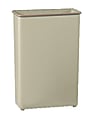 Safco® Rectangular Wastebasket, 22 Gallons, Sand