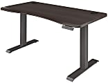 Vari Ergo Electric 54”W Adjustable Height Standing Desk, Espresso/Slate 1 thumbnail image