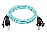 Tripp Lite N820-05M-IND 10Gb Duplex Multimode 50/125 OM3 Fiber Patch Cable, Aqua, 5 m - First End: 2 x LC Male Network - Second End: 2 x LC Male Network - 10 Gbit/s - Patch Cable - 50/125 µm - Aqua 1 thumbnail image
