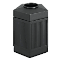Safco® Canmeleon™ Plastic Indoor/Outdoor Trash Receptacle, 45 Gallons, 31-1/2"H x 24"W x 23"D, Black 1 thumbnail image