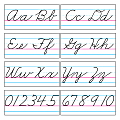 TREND Bulletin Board Set, Alphabet Cursive, 8" x 18", White, Grades 2-4 1 thumbnail image